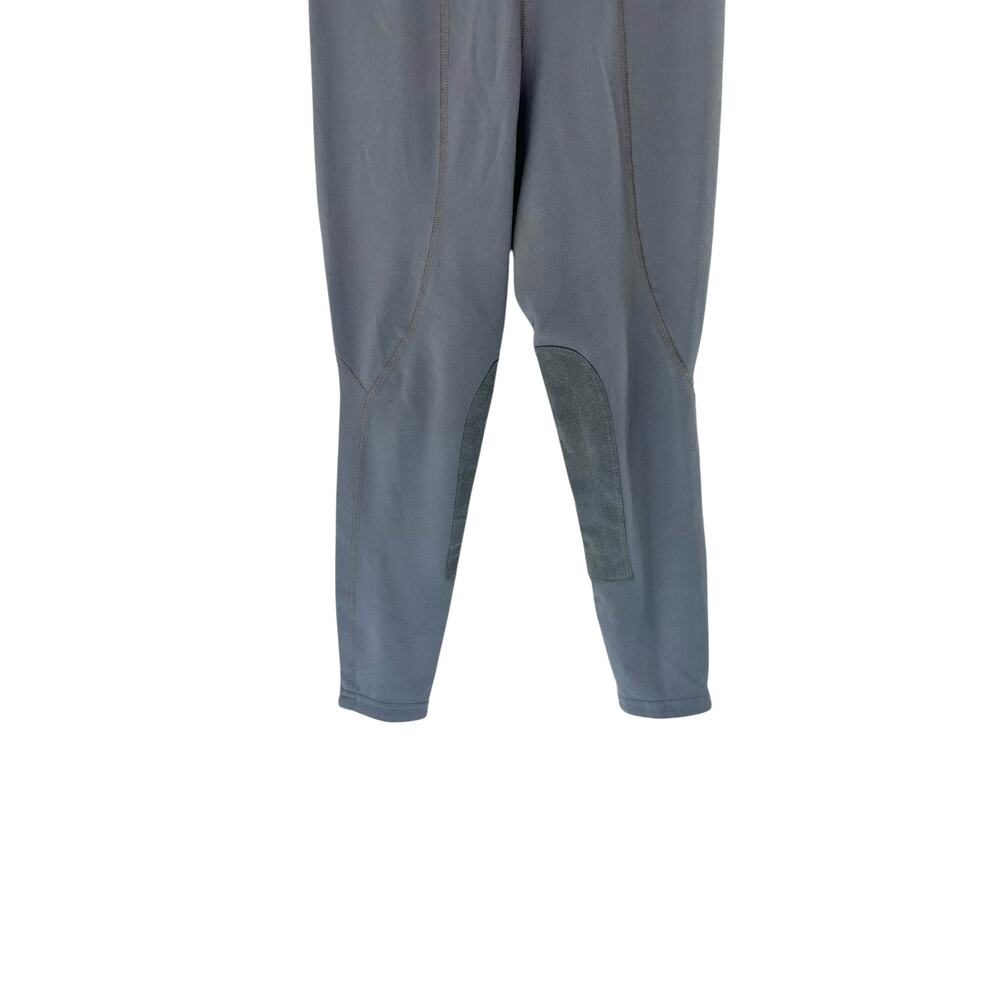 Kerrits Girl's Gray Drawstring Stretch Equestrian Riding Leggings Large - Picture 6 of 13